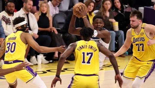 timberwolves vs lakers match player stats