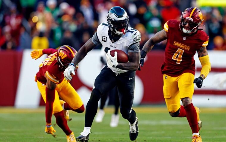 washington commanders vs philadelphia eagles match player stats