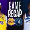 lakers vs timberwolves match player stats
