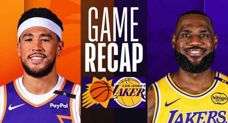 phoenix suns vs lakers match player stats